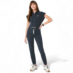 Figs Deep Blue Utility Jumpsuit